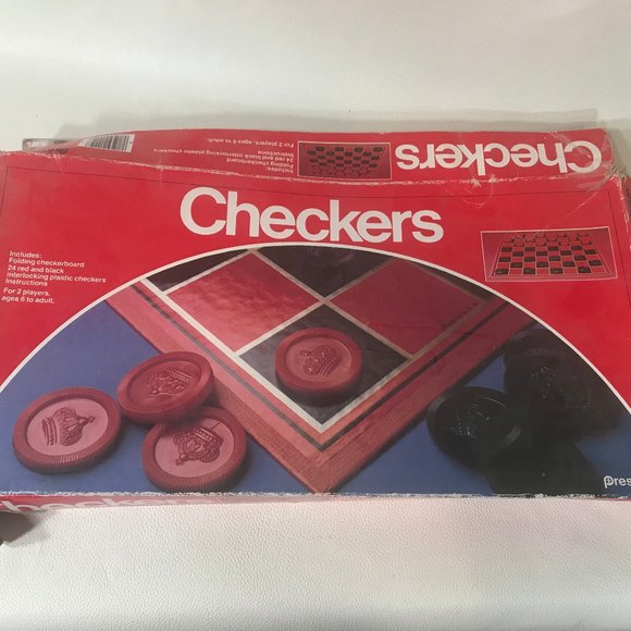 Pressman Toy Checkers Folding Board Game-1 Pack - Picture 2 of 4